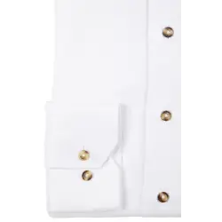 White thick oxford shirt