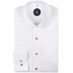 Chemise blanche Oxford natté boutons corne Toutes nos chemises