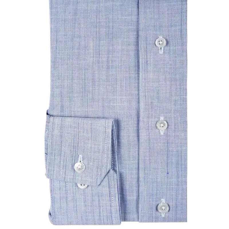 Chemise chambray bleu rayé Chemises Hommes