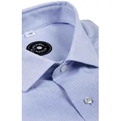 Chemise micro-motifs bleus Chemises Hommes