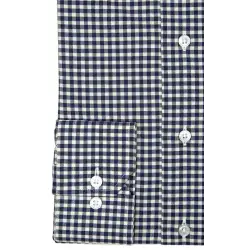 Checked blue flannel shirt