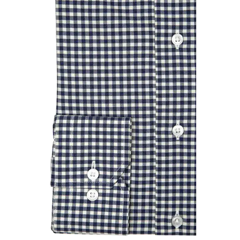 Checked blue flannel shirt