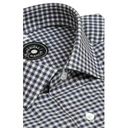 Checked blue flannel shirt