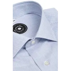 Chemise mini carreaux bleu Chemises Hommes