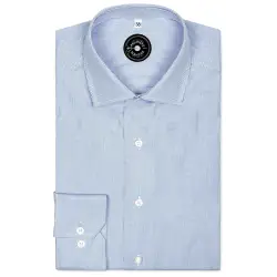 Chemise mini carreaux bleu Chemises Hommes