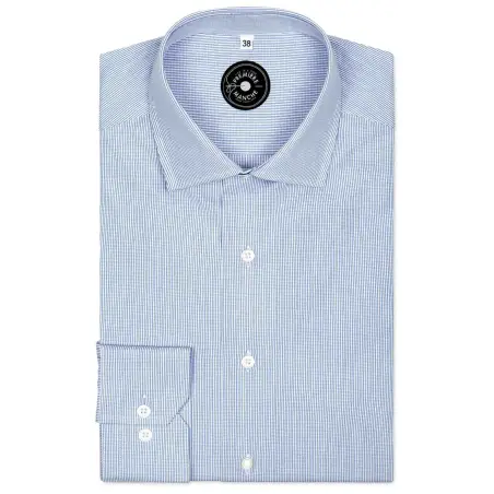 Mini checked blue shirt