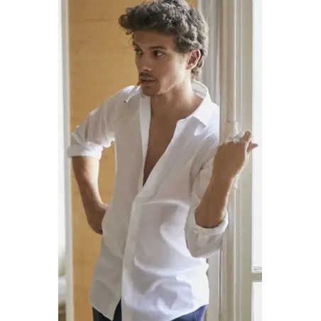 Chemise blanche twill Chemises Hommes