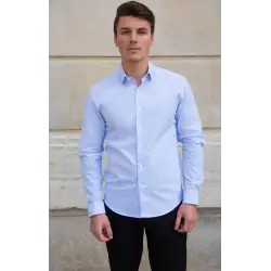 Light blue linen shirt