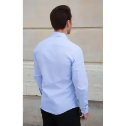 Light blue linen shirt