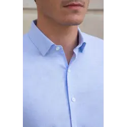 Light blue linen shirt