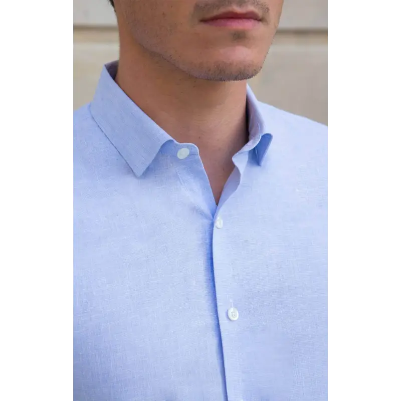 Light blue linen shirt