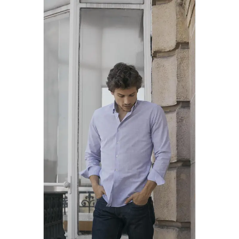 Light blue linen shirt