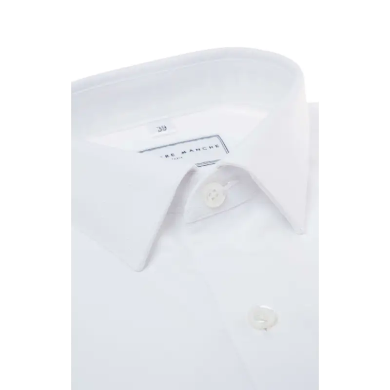 White thick oxford shirt 