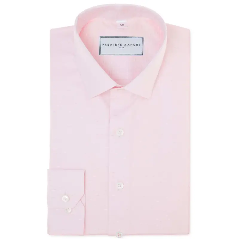 Chemise dobby rose Chemises Hommes