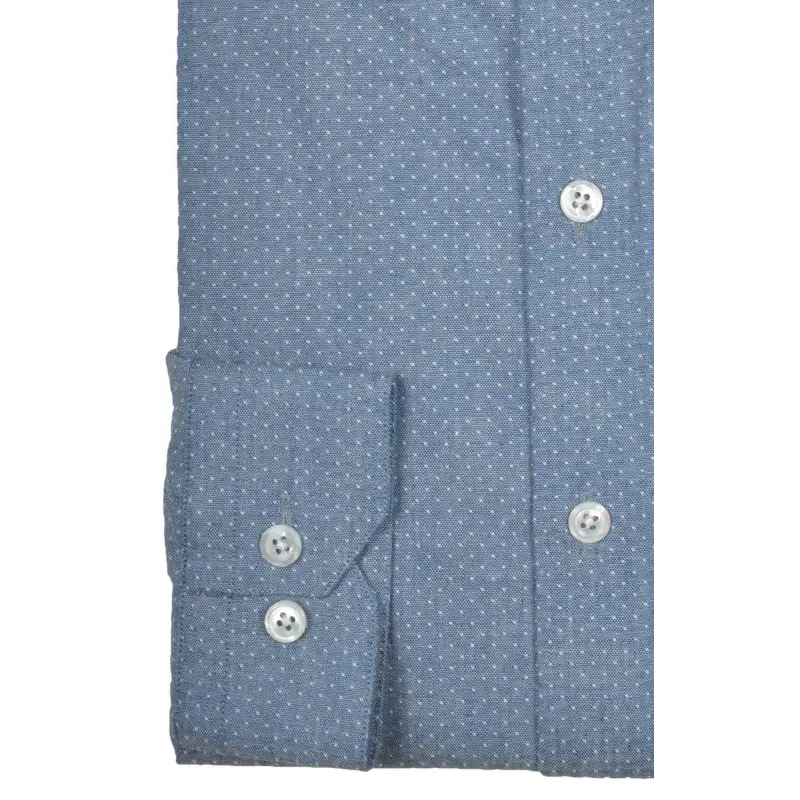 Chemise denim bleu à pois Chemises pois