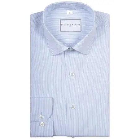 Chemise popeline raies fines Chemises Hommes