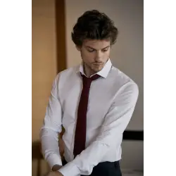 Chemise blanche dobby Chemises Hommes