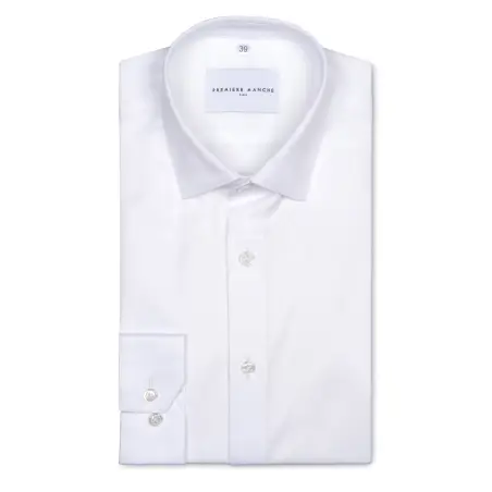 Chemise blanche dobby Chemises Hommes