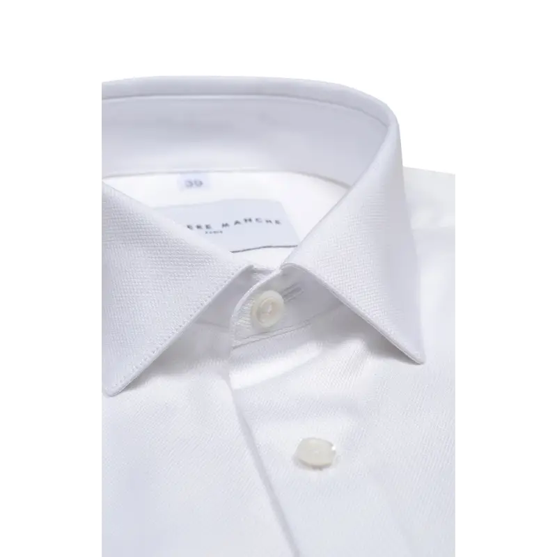 Chemise blanche dobby Chemises Hommes