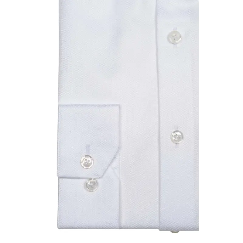 Chemise blanche dobby Chemises Hommes