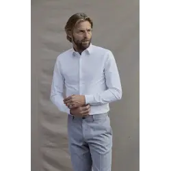 Chemise blanche dobby Chemises Hommes