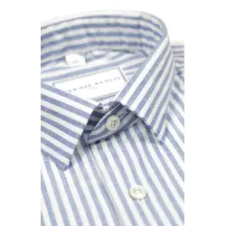 Chemise chambray rayures equidistantes Chemises Hommes
