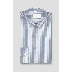 Chemise chambray rayures equidistantes Chemises Hommes
