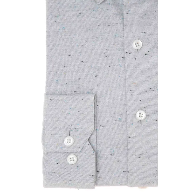 Grey shirt with micro dots