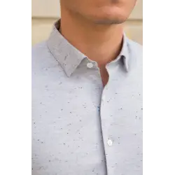 Chemise grise à puces Chemises pois