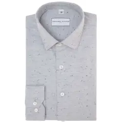 Grey shirt with micro dots