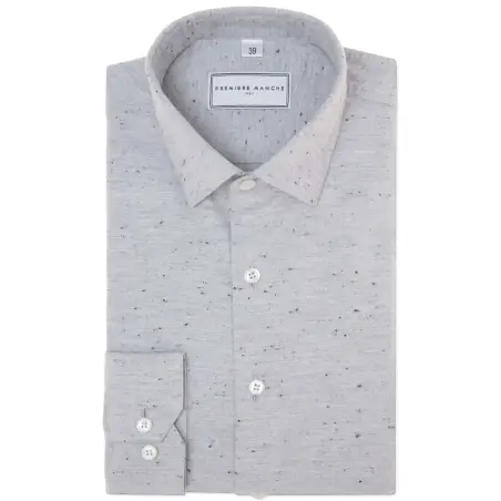 Grey shirt with micro dots