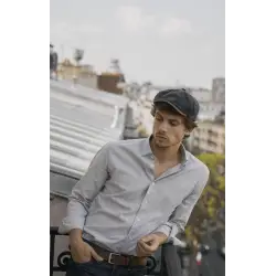 Grey shirt with micro dots