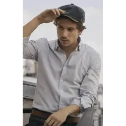 Grey shirt with micro dots