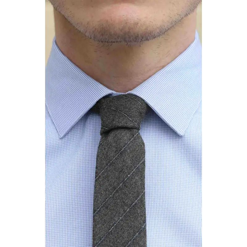 Cravate Barry cachemire gris