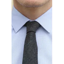 Cravate Barry laine & cachemire pied de poule Cravates