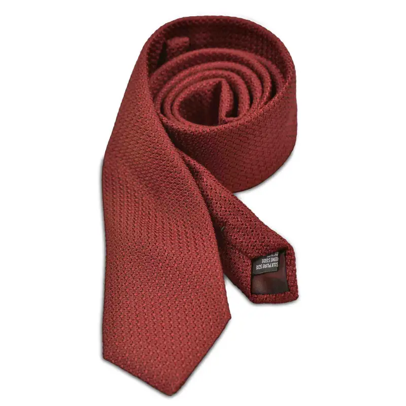 Cravate Austen grenadine rouge Cravates