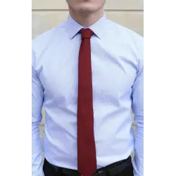 Cravate Austen grenadine rouge Cravates