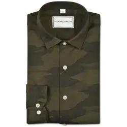 Blue striped chambray