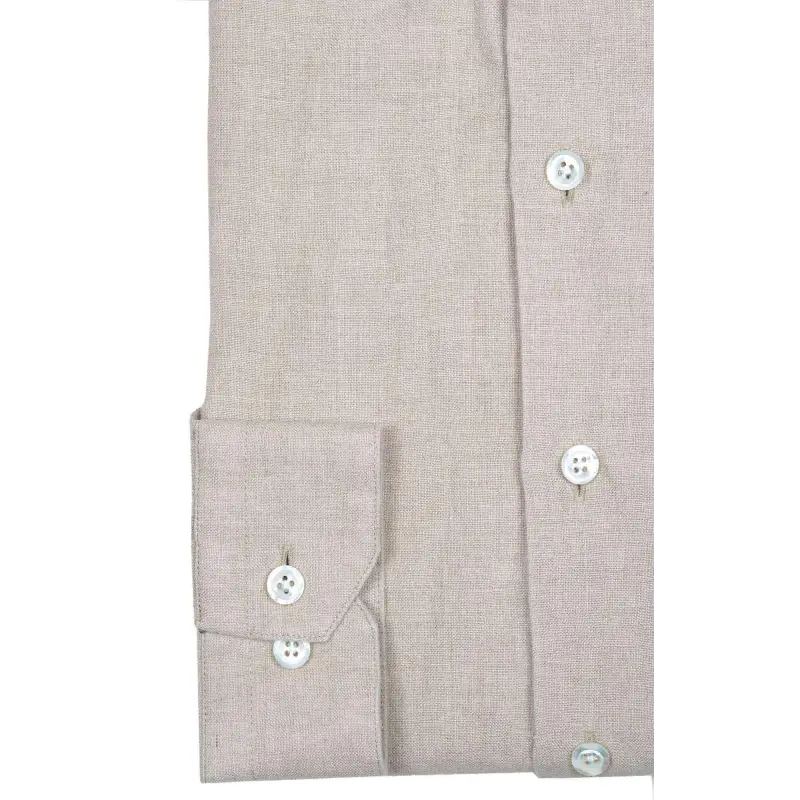 Chemise lin irlandais beige Chemises Hommes