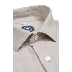 Beige linen shirt