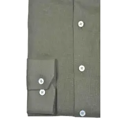 Chemise lin kaki Chemises casual