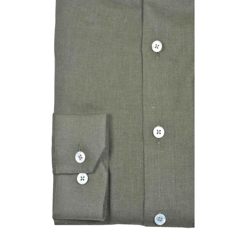 Kaki linen shirt