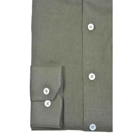 Chemise lin kaki Chemises casual