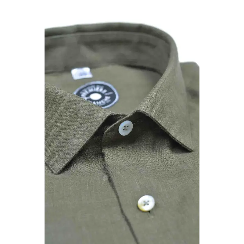 Kaki linen shirt