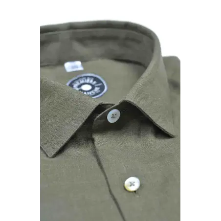 Chemise lin kaki Chemises casual