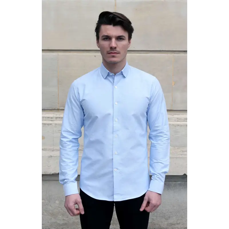 Chemise Oxford bleu clair Chemises Hommes