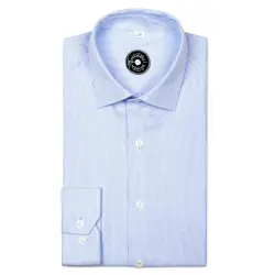 blue striped oxford shirt