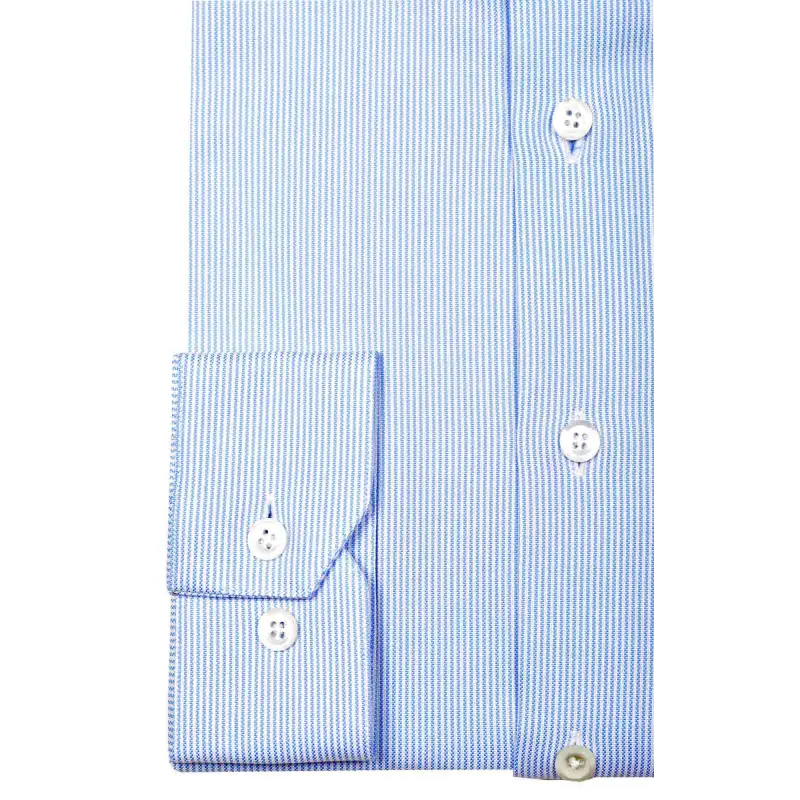 Chemise Oxford bleu rayé Chemises Hommes