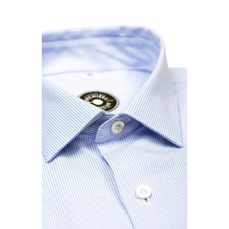 Chemise Oxford bleu rayé Chemises Hommes