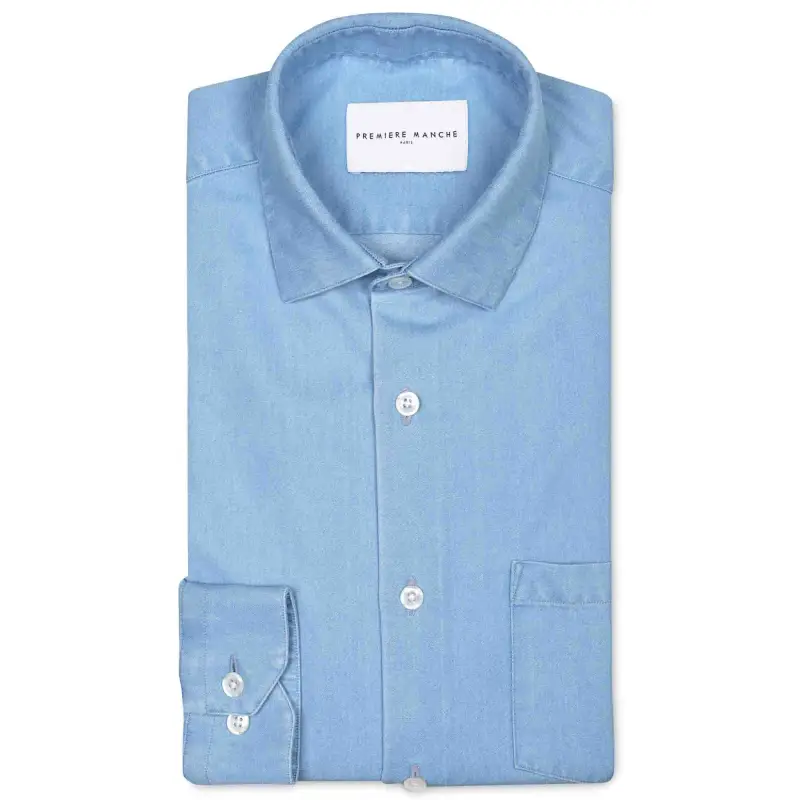 Light blue denim shirt